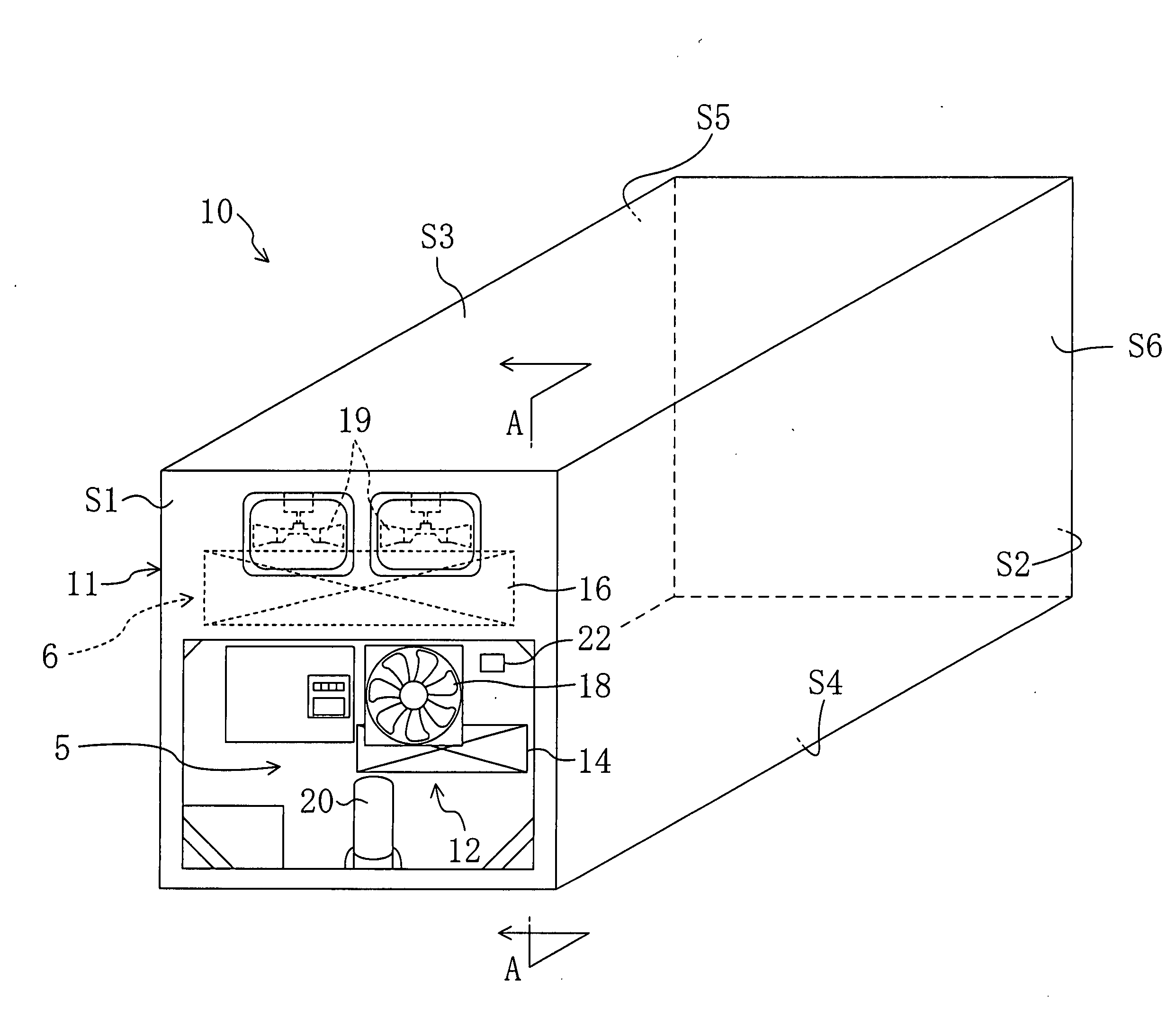 Casing Structure for Refrigeration System and Sealing Method for Refrigeration System Casing