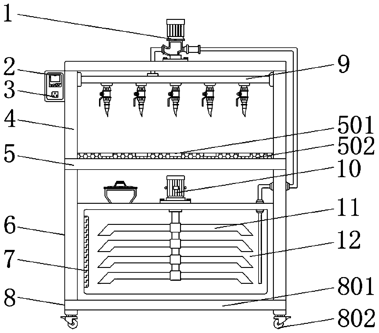 Filling equipment for artistic candle production