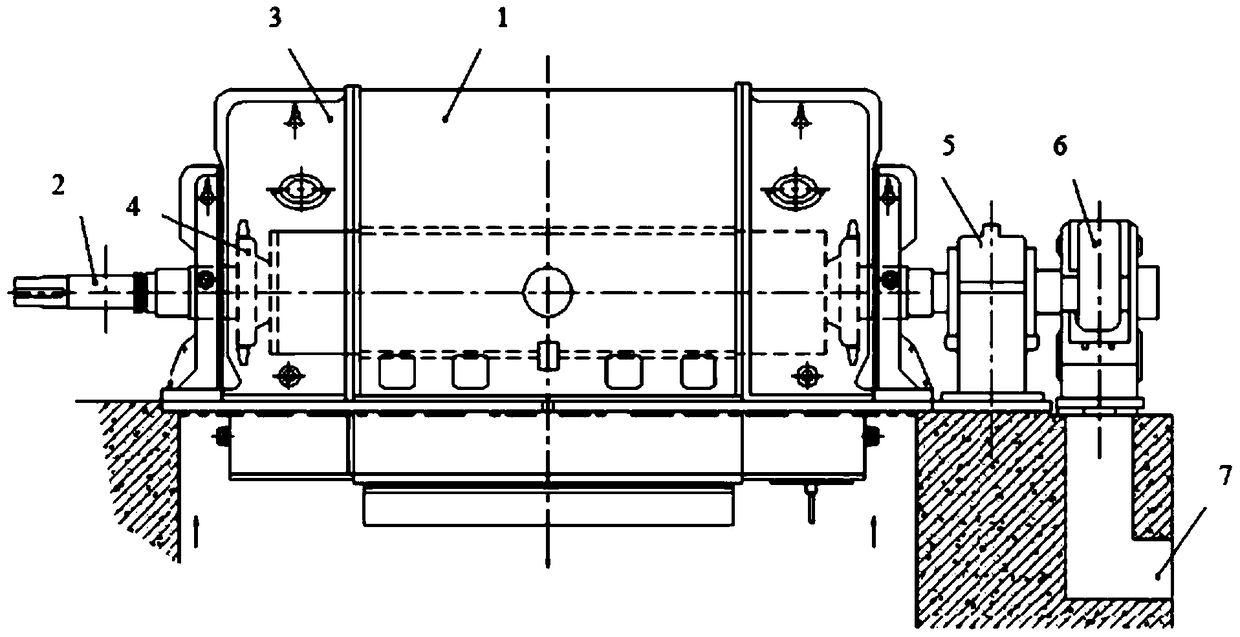 An air-cooled turbogenerator wind path structure