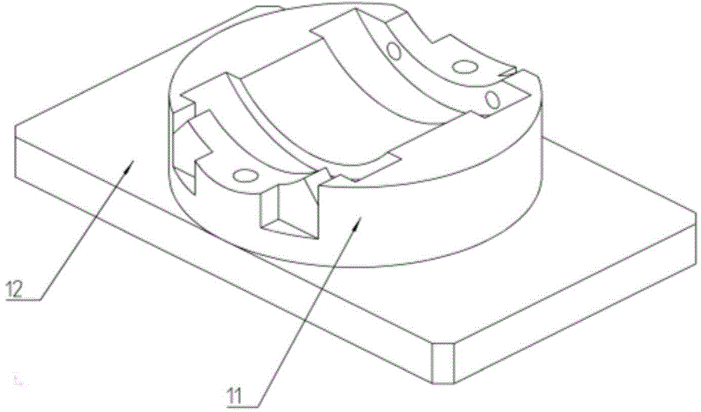 Blade profile measuring-aided device with adjustable postures