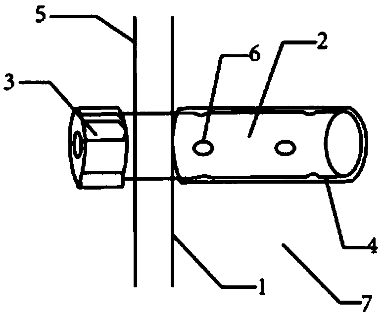 Anchor spraying foundation surface water seepage drainage device and construction method