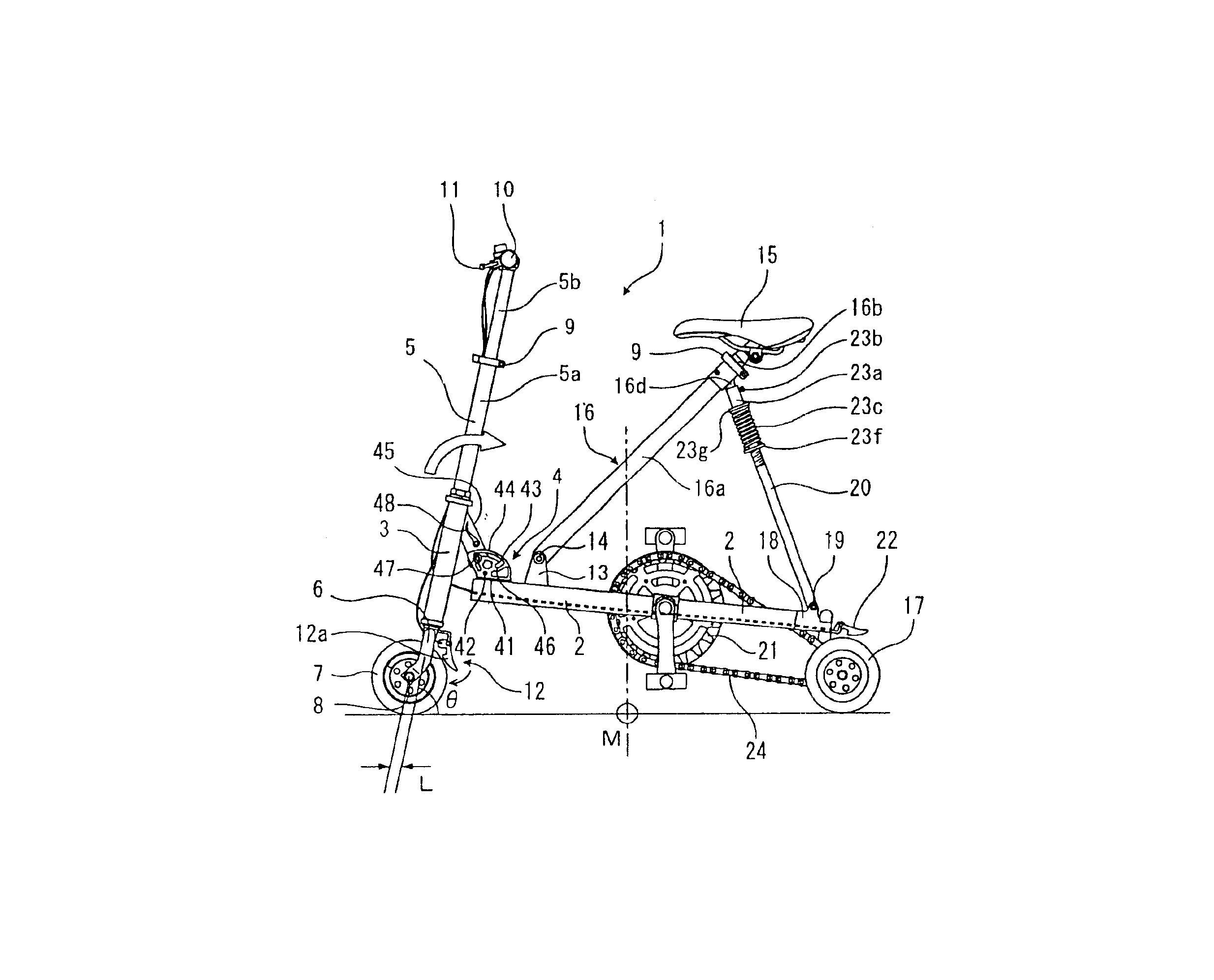 Folding bicycle