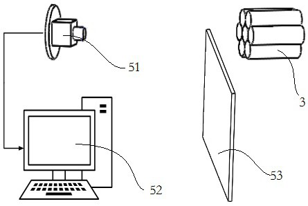 Automatic identification and spraying system for end face of round steel