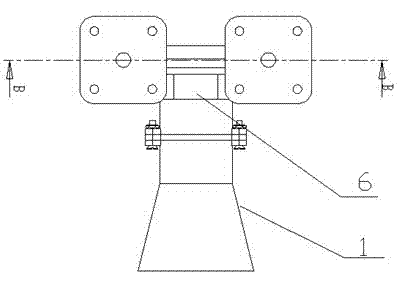 Charging butt joint and separation device for inspection robot and solar charging base station