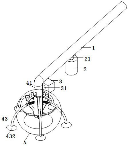 Pollination device for pear tree planting