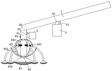 Pollination device for pear tree planting