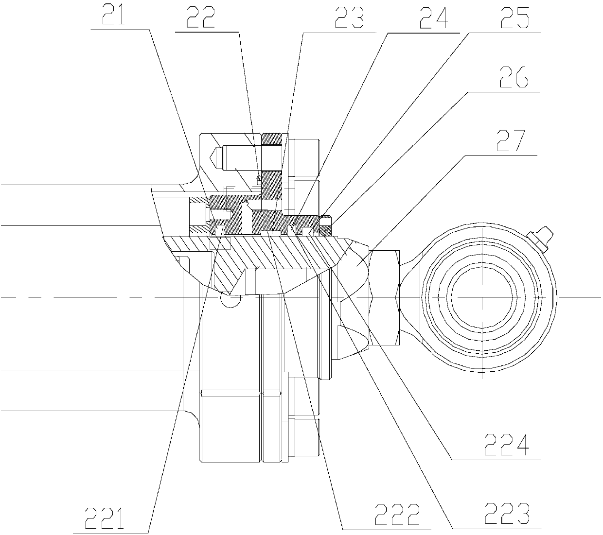 Outboard soaking deploying and retracting mechanism