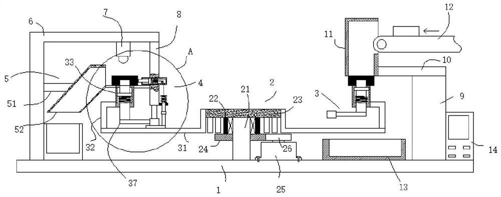 A bottle cap positioning device for laser marking of bottle caps