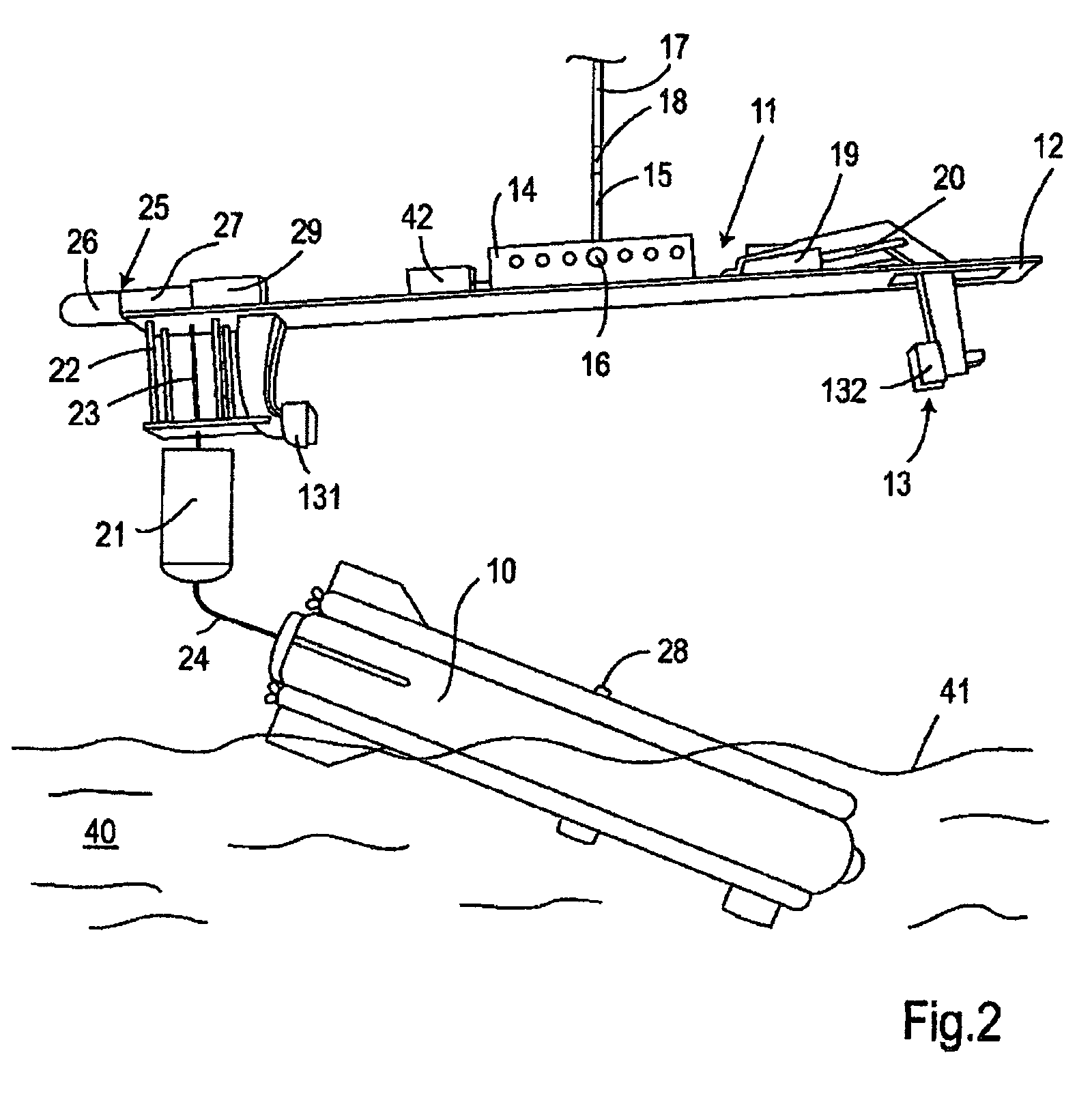 Appliance for deployment and tracking of an unmanned underwater vehicle