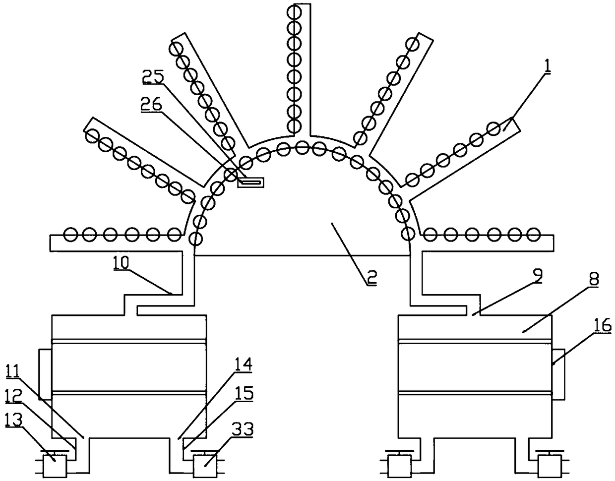 Tunnel high-efficiency drainage device