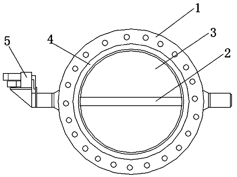 Electric ultrahigh-temperature butterfly valve