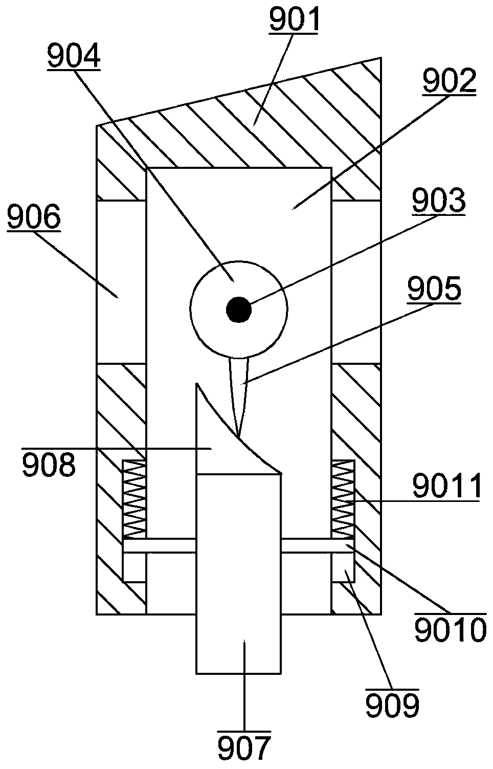 An integrated fertilization and ditching equipment for camellia oleifera planting based on the principle of fertilizer mixing