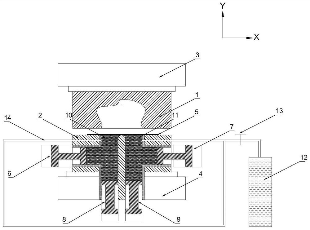 A kind of ultra-low temperature forming device and forming method of aluminum alloy component