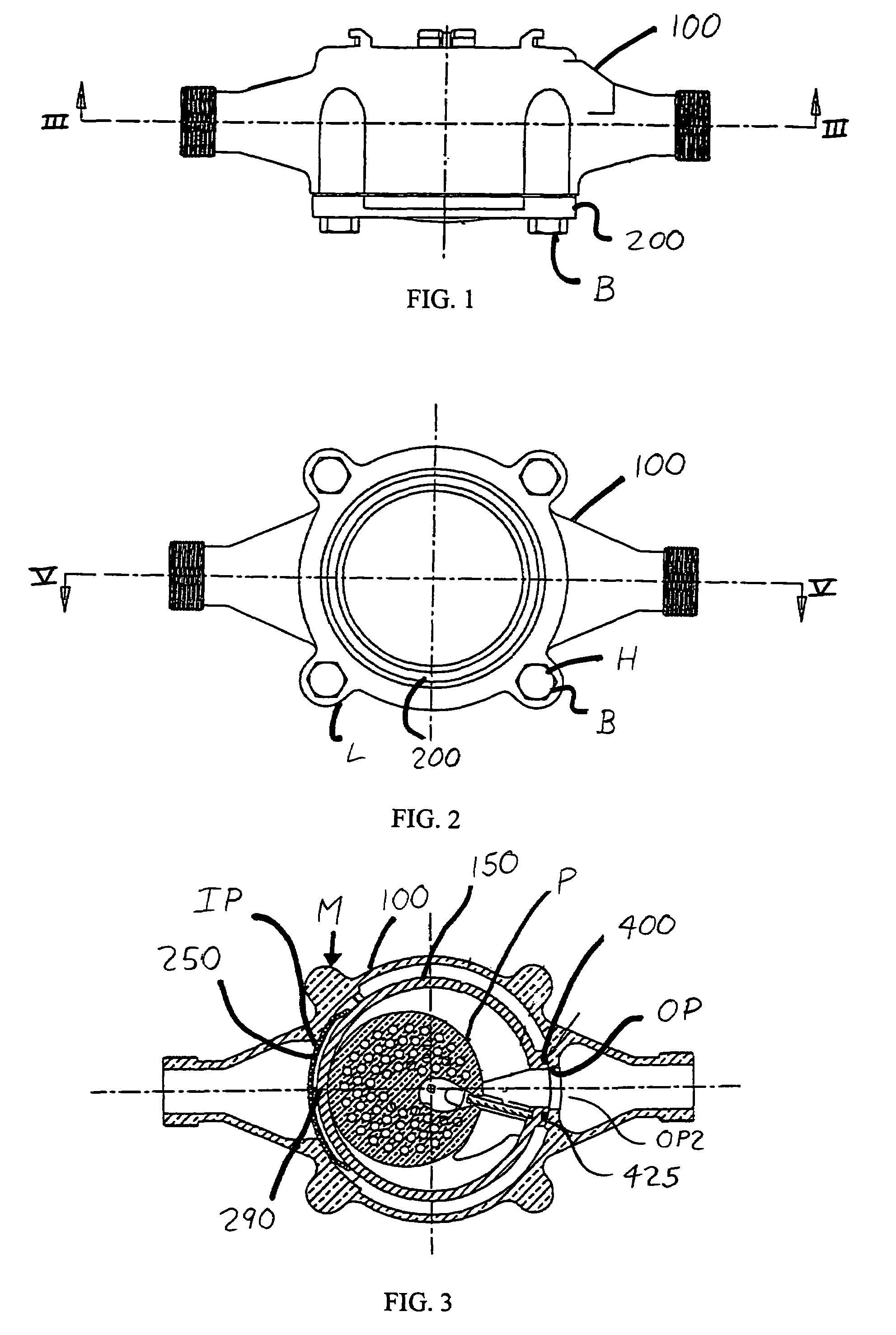 Positive displacement meter seal scheme