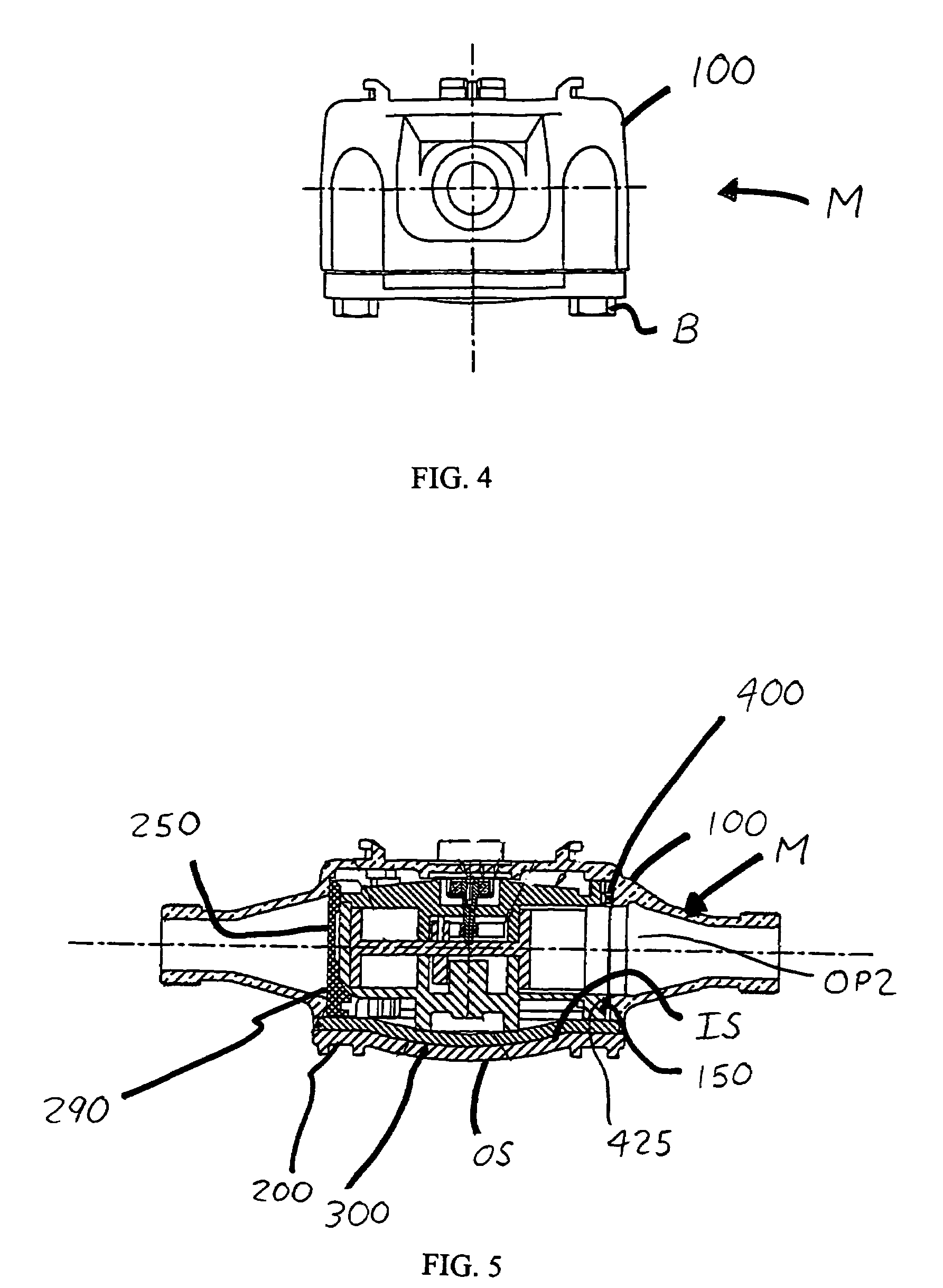 Positive displacement meter seal scheme