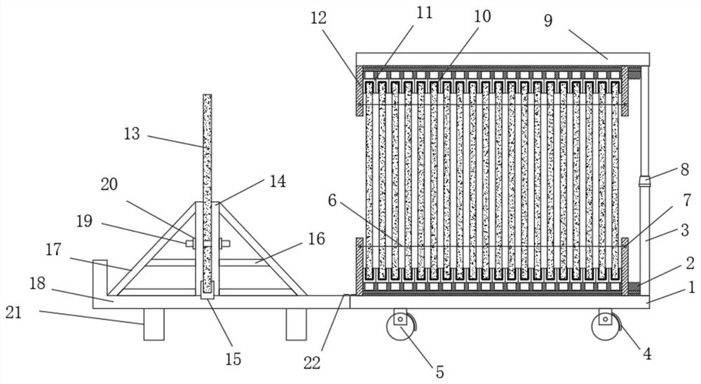 Dry-hanging stone wall surface and construction method thereof