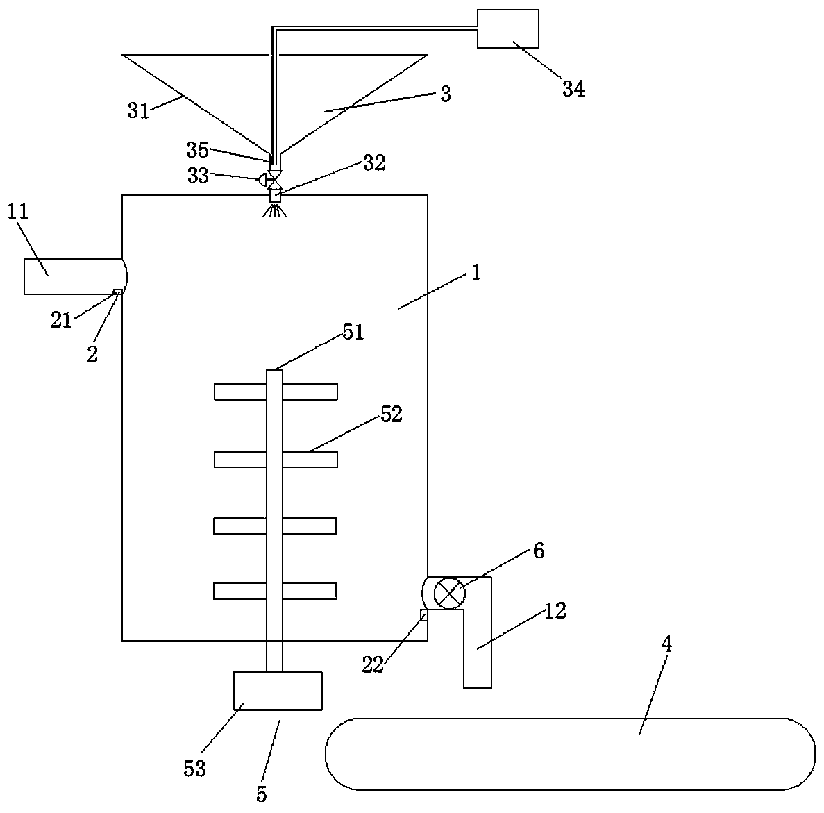 Comprehensive treatment method for shield waste mud and mixing material-adding device