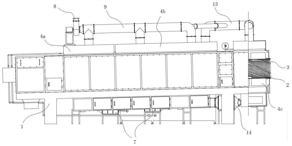 Drum-type sheet cut tobacco dryer in tobacco primary processing