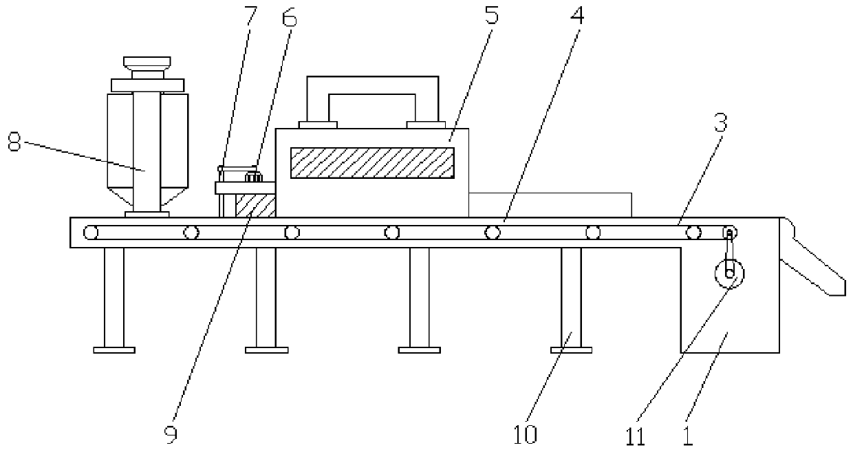 A high-temperature disinfection device for dried hawthorn