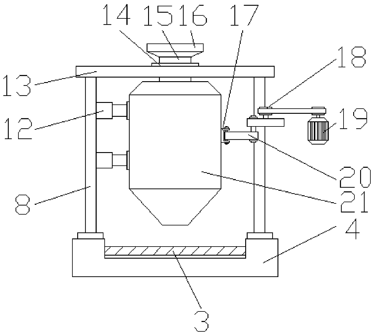 A high-temperature disinfection device for dried hawthorn