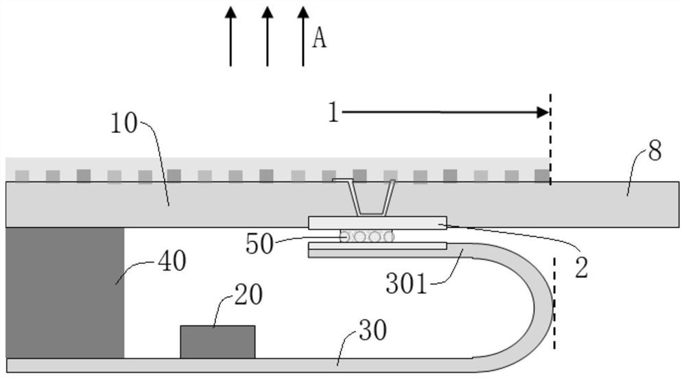 Display, manufacturing process of display and display device with display