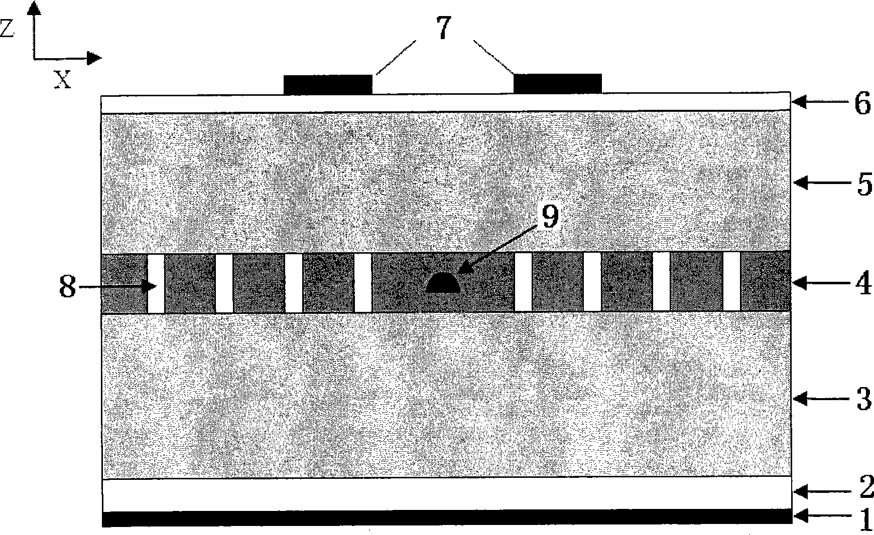 Single proton source for implementing electrical injection by photonic crystal microcavity and wafer linking technique