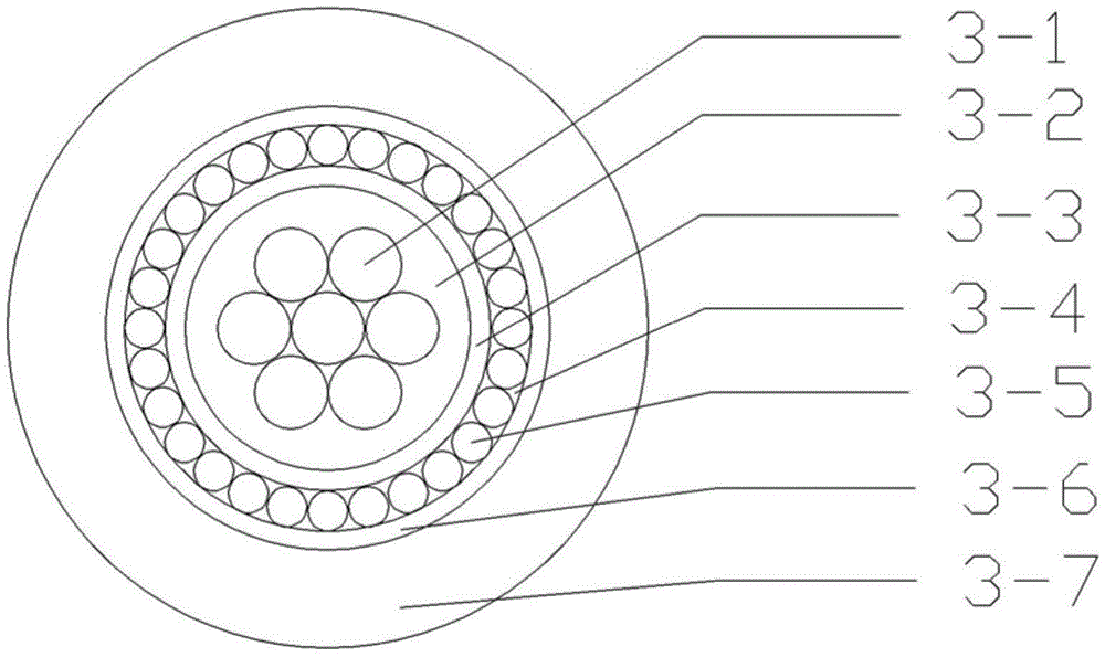 Intelligent and environment-friendly type power cable with aluminum alloy cores