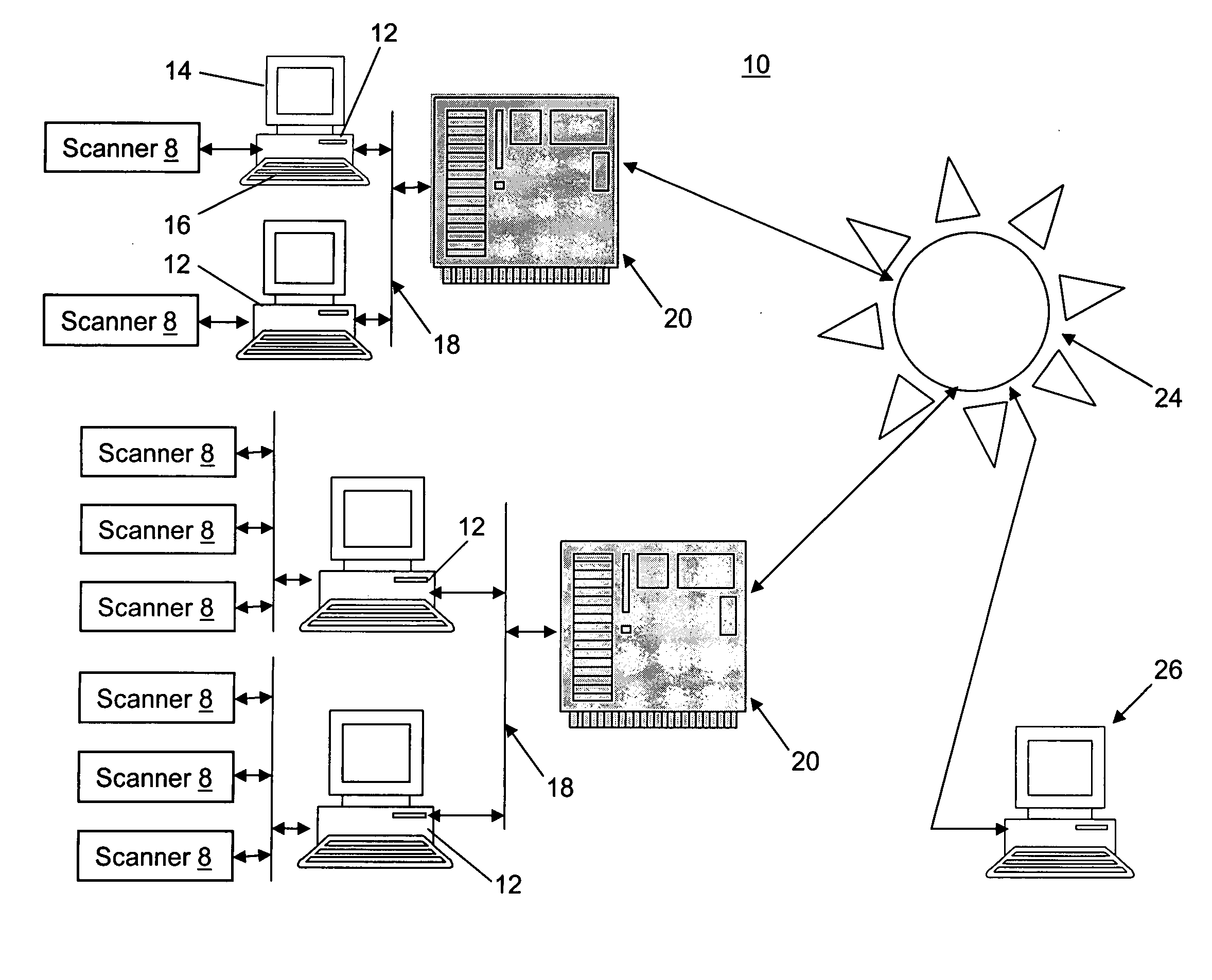 Method and system for providing remote access to baggage scanned images