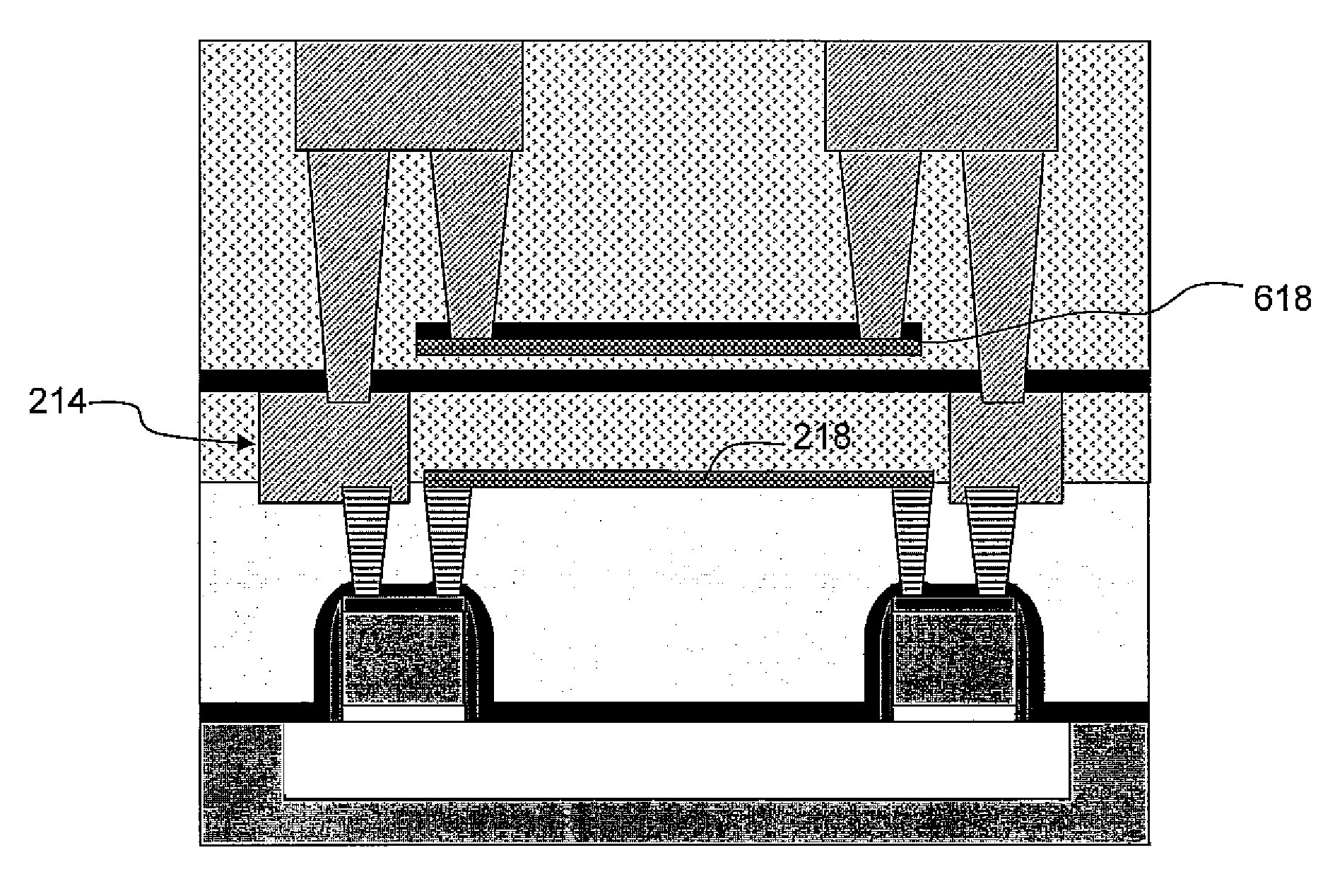 Integrated circuit having resistor between BEOL interconnect and FEOL structure and related method