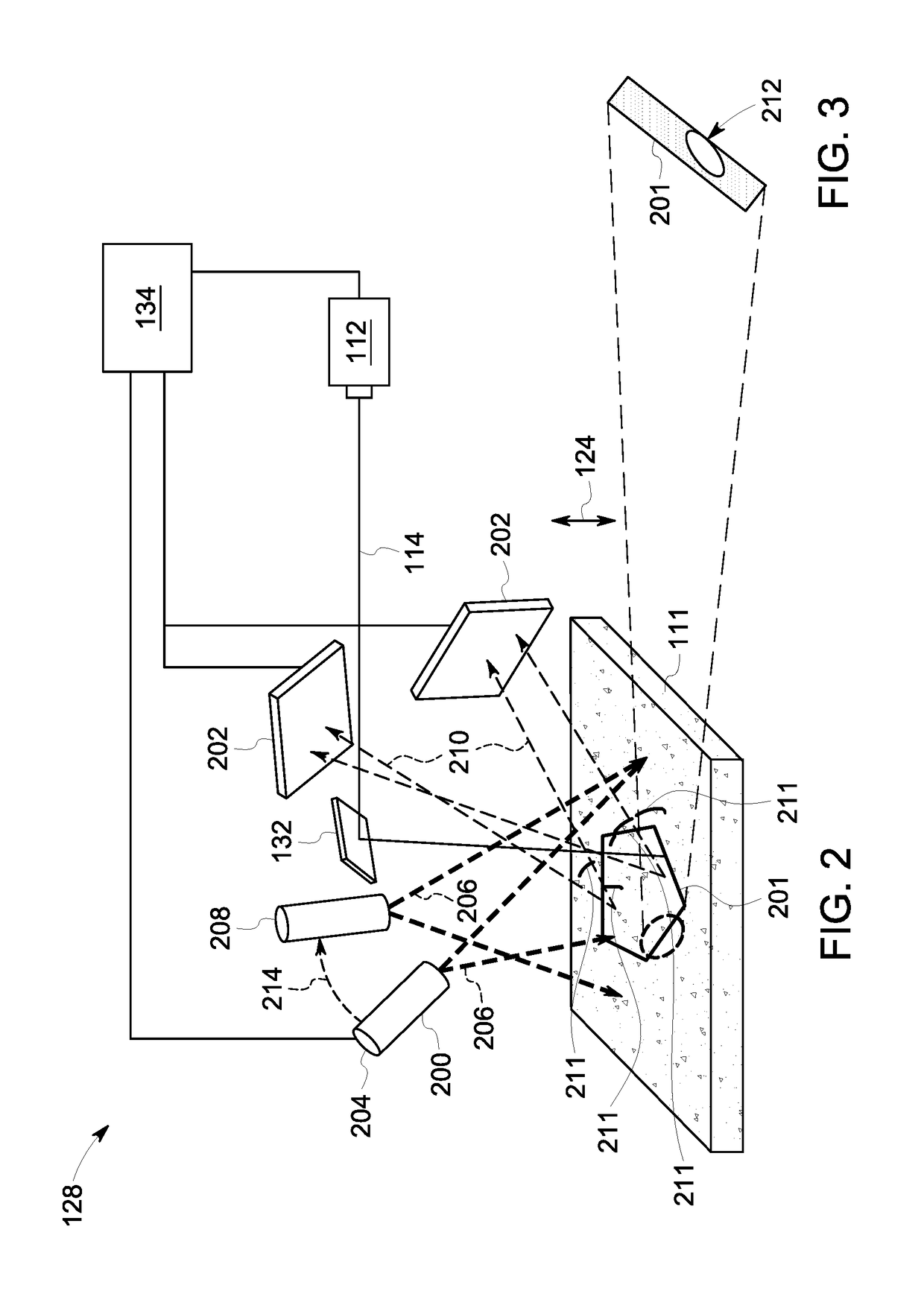 Imaging devices for use with additive manufacturing systems and methods of monitoring and inspecting additive manufacturing components