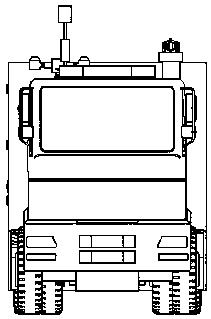 Telescopic inspection vehicle and operating method