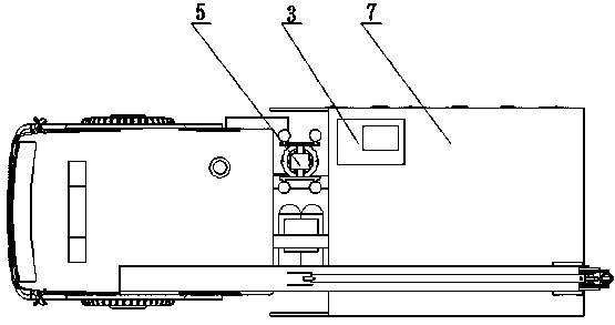 Telescopic inspection vehicle and operating method