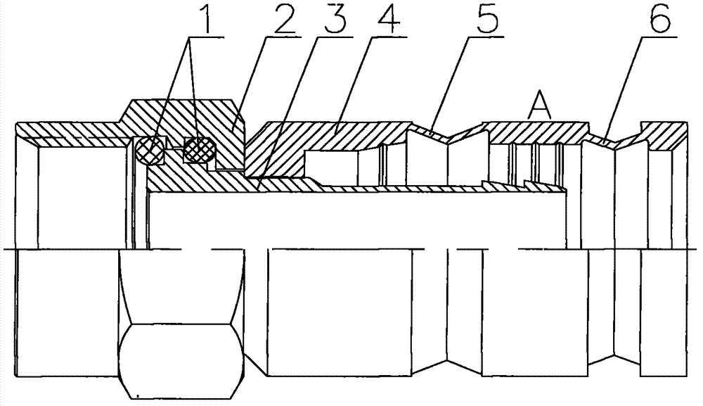 Radio frequency coaxial connector and application method thereof