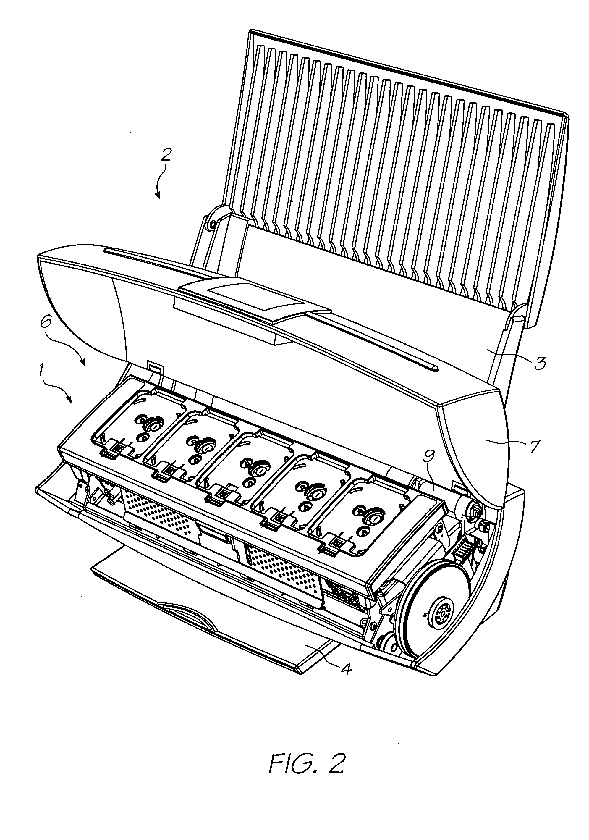 Refill unit for simultaneously engaging with, and opening inlet valve to, an ink cartridge