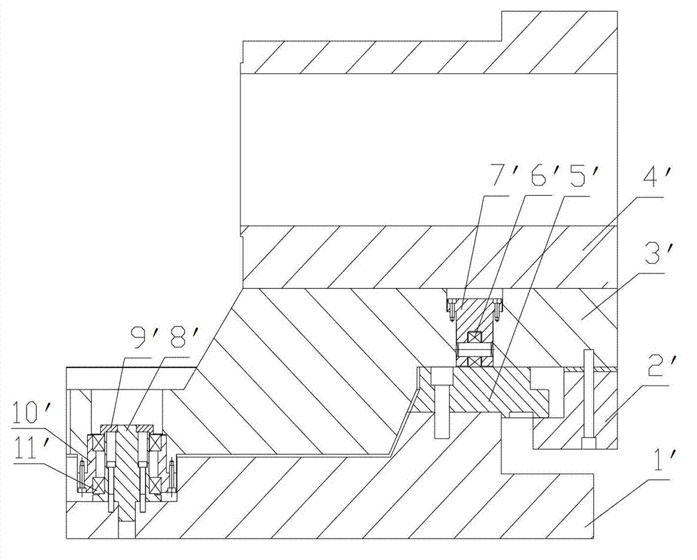 Sector static pressure rotary work table and gear cutting machine