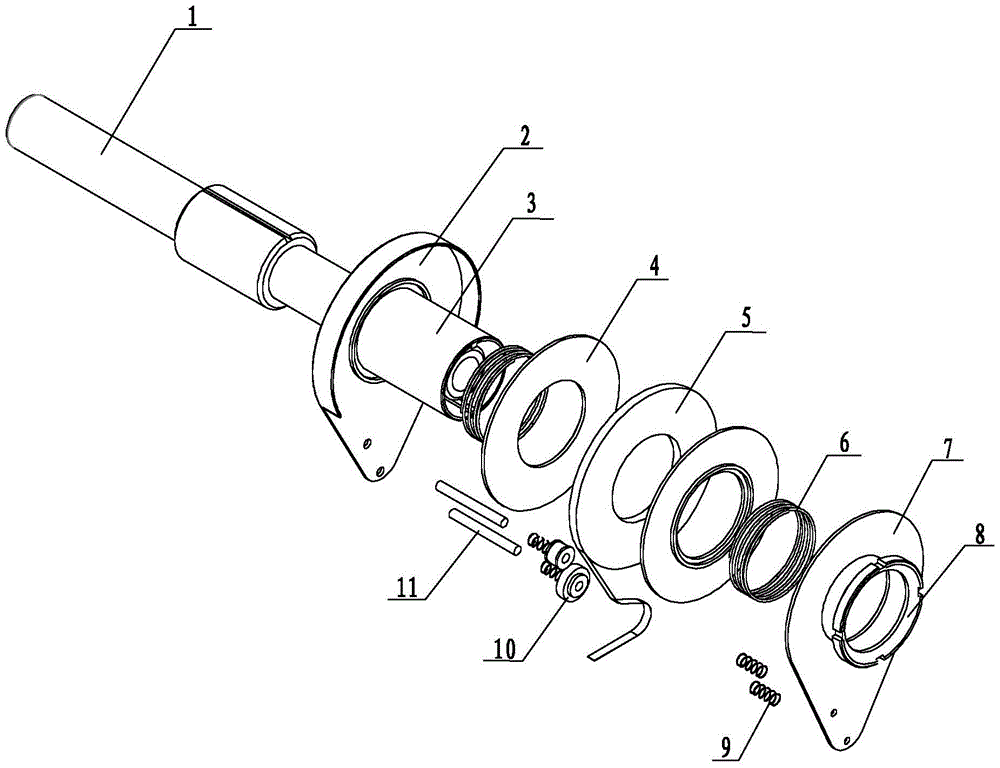 Tape reel centering positioning clamping device