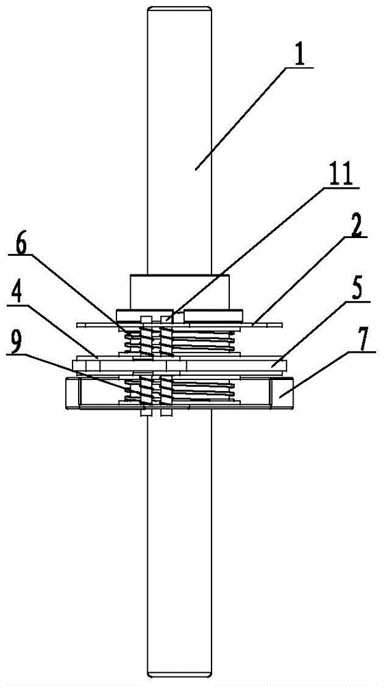 Tape reel centering positioning clamping device