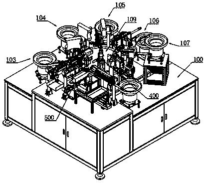 Direct transmission set assembling device