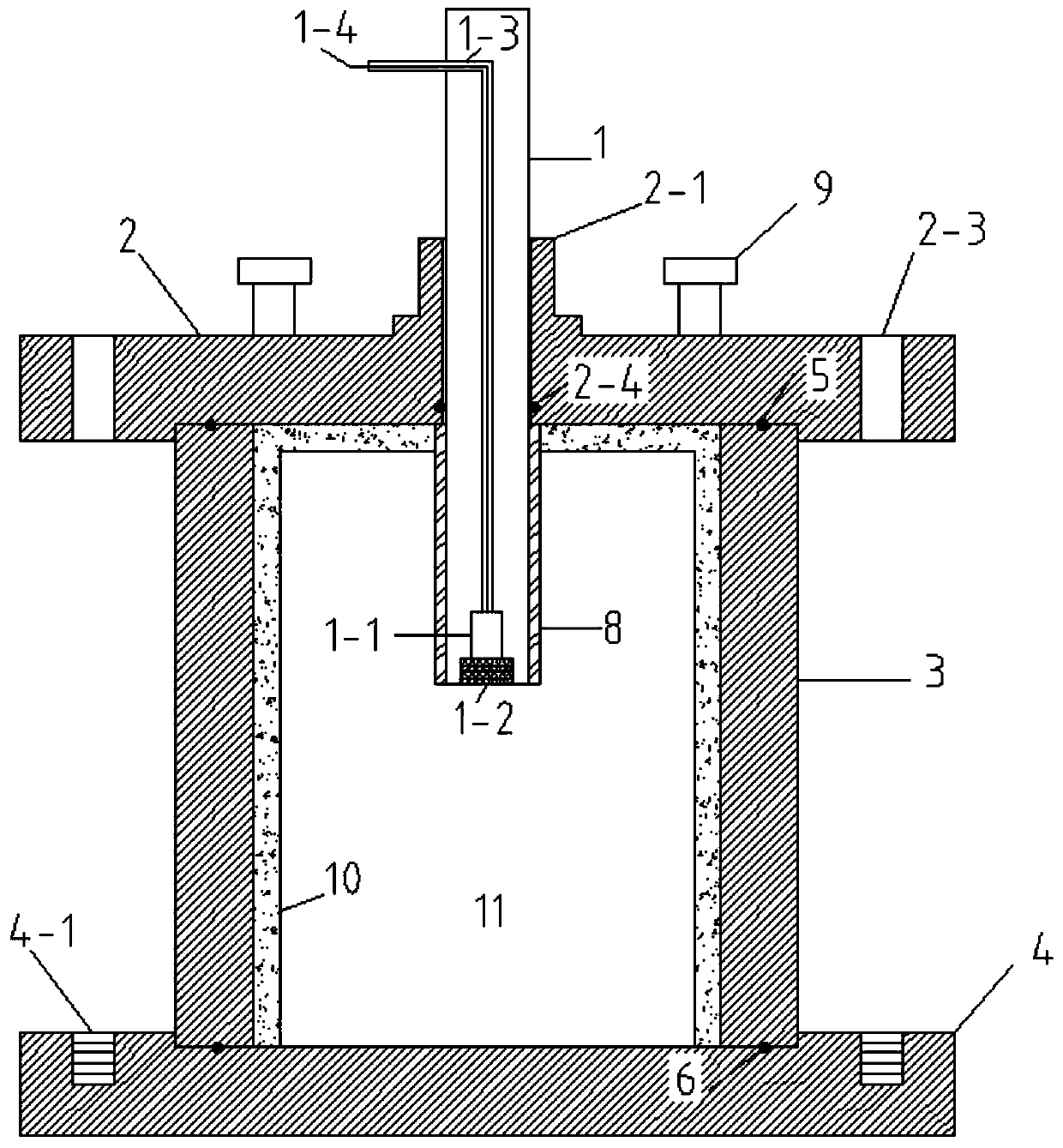 Non-drainage load test device and method of fixed side confinement socketed piles