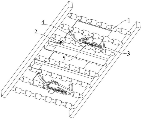 Printed circuit board conveying and overturning device and method