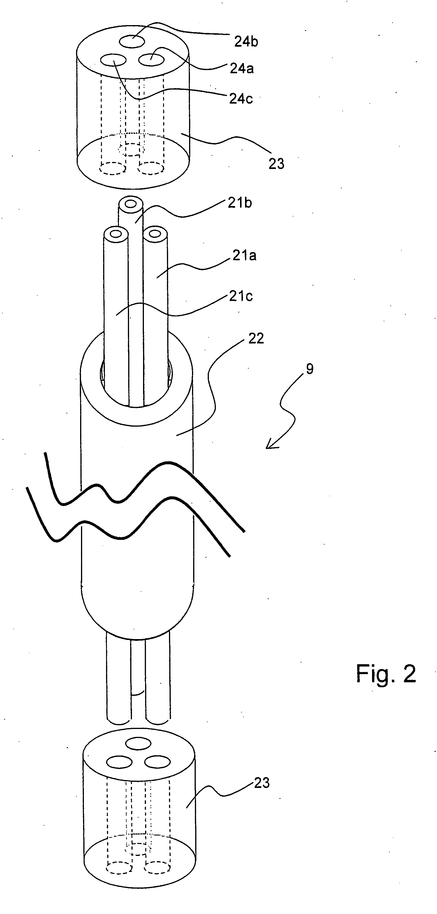 Apparatus for analyzing a liquid sample using a multiple-lumen capillary