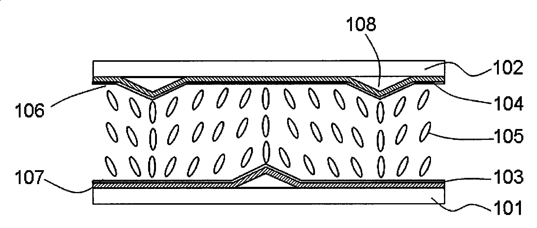 Multi-domain vertical alignment mode liquid crystal display panel and method for producing same