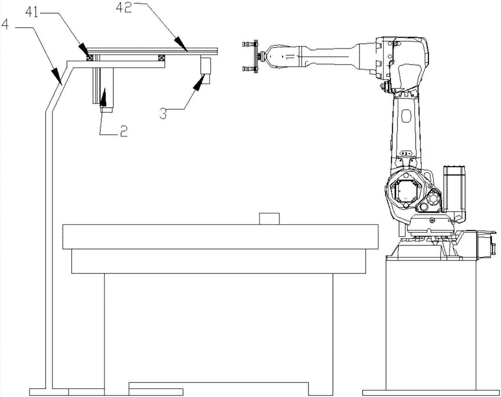 Flexible leather piece cutting device and realizing method thereof