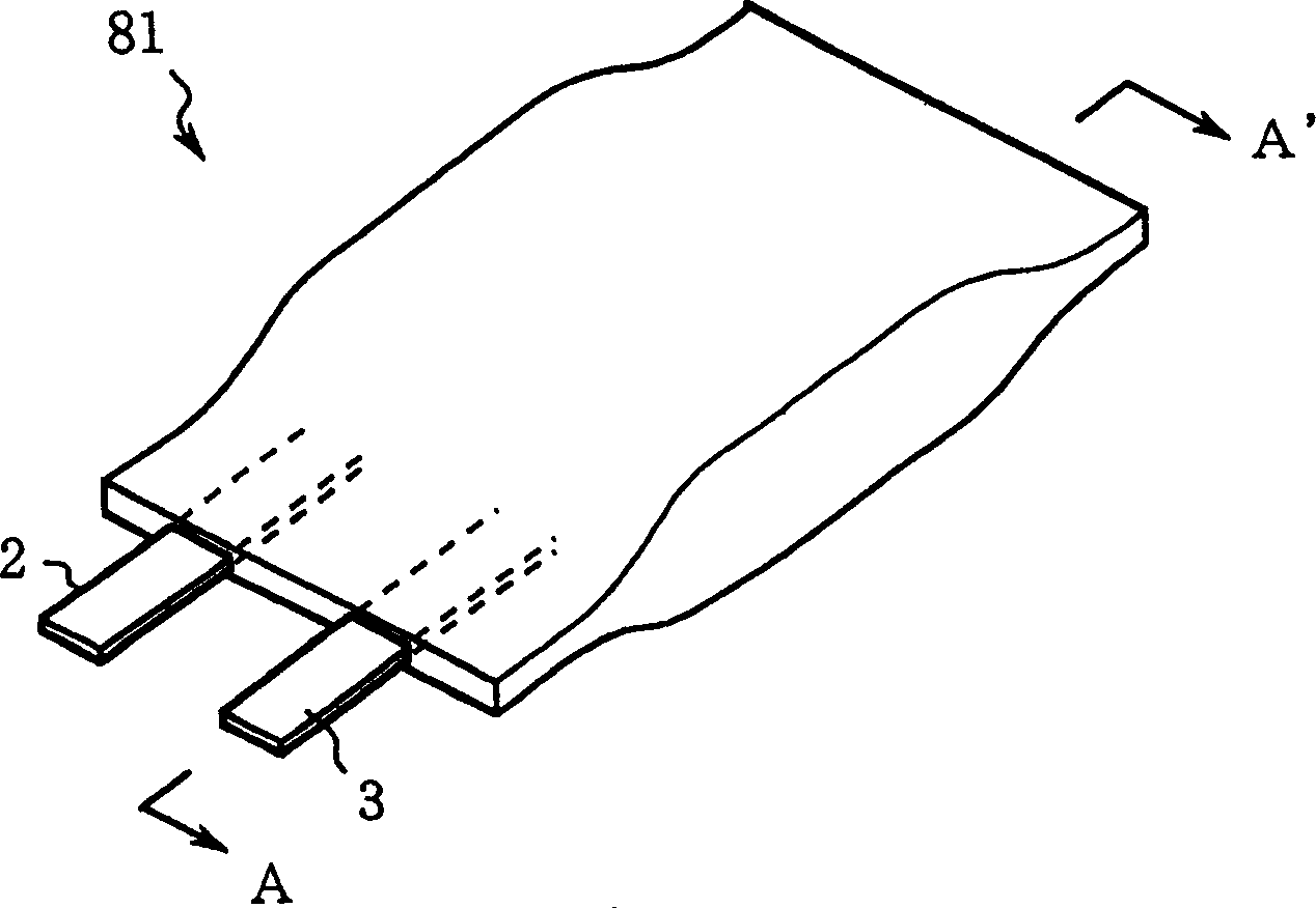 Flat battery and electronic device