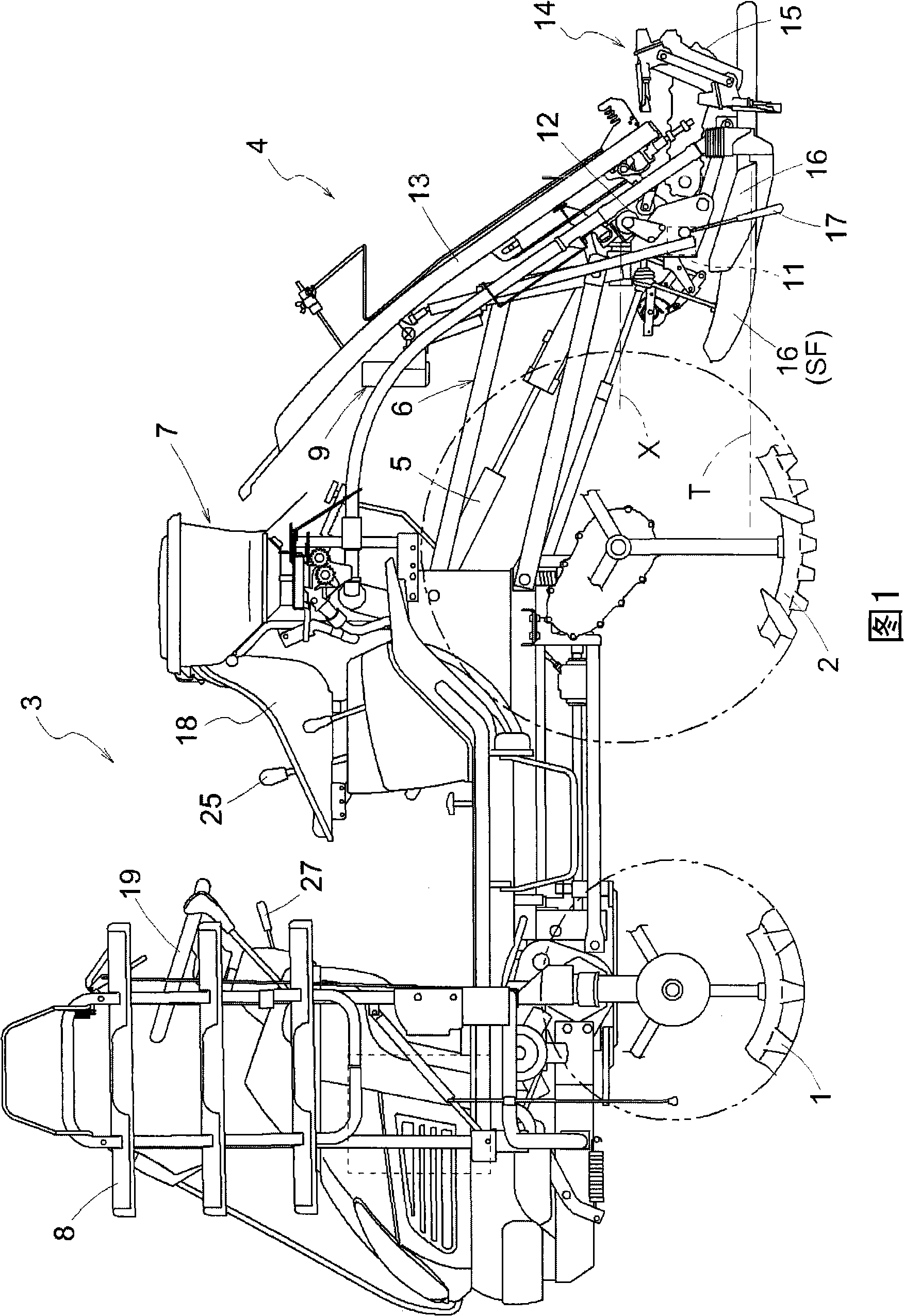 Lifting controller for agricultural working machine