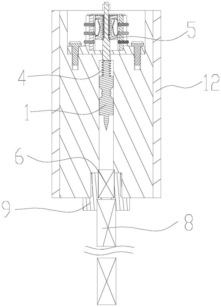 A percussion-type double-safety post-launch delayed firing device