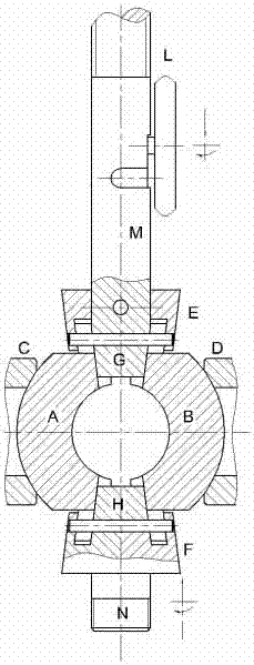 Double wedge double ball disc valve