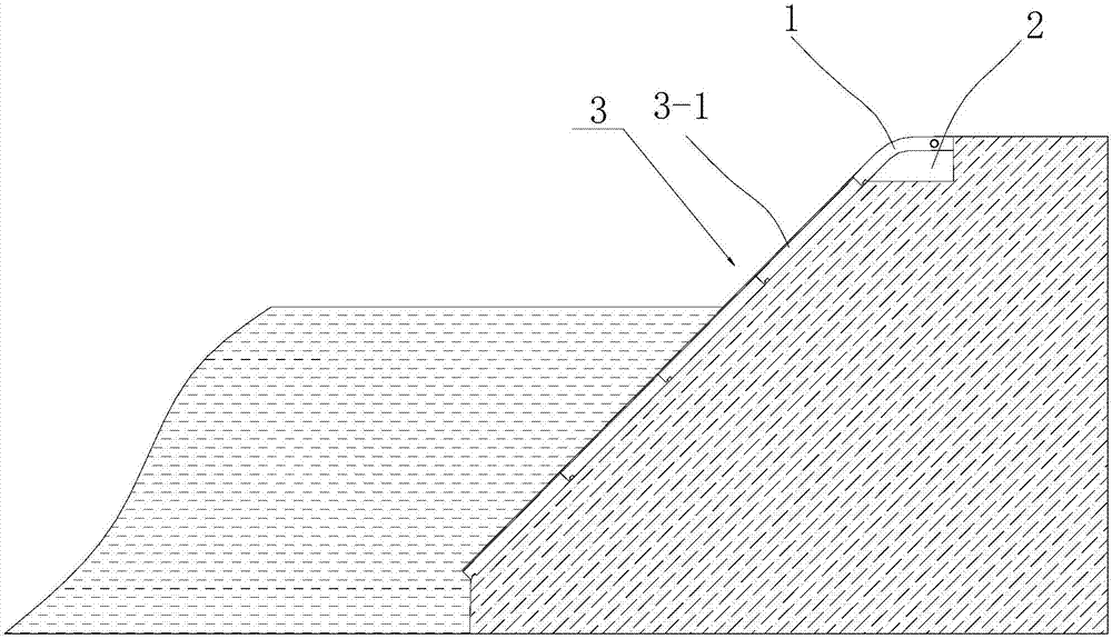 Urban and rural river channel revetment system and laying method