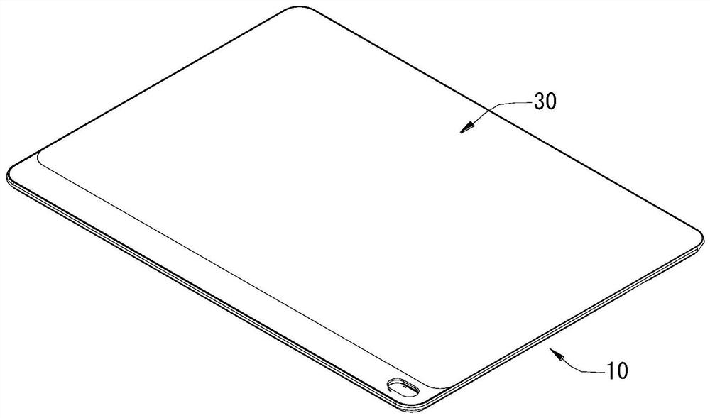 Display screen anti-falling structure and electronic equipment with same