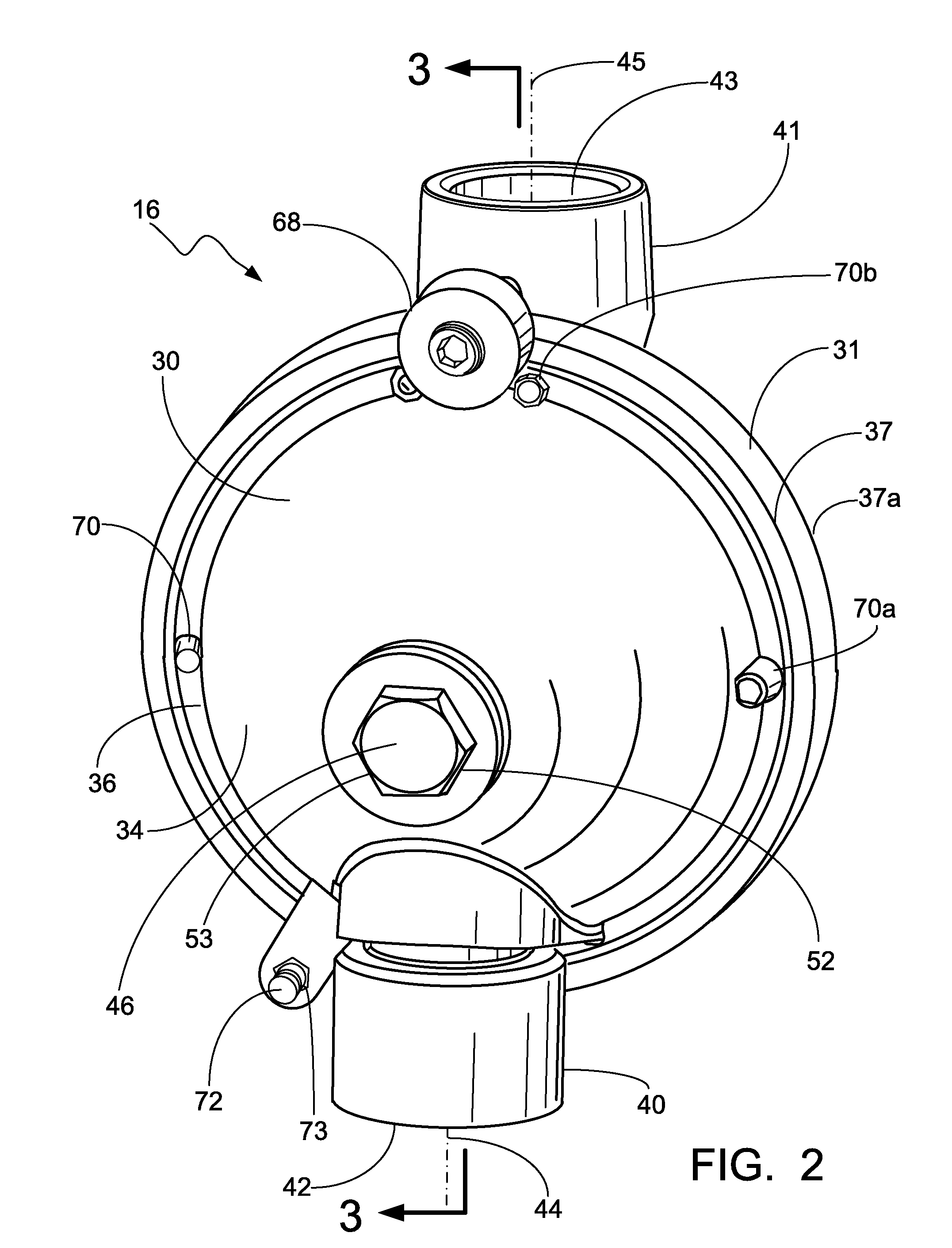 Swivel joint for lighting fixture